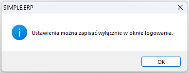 Komunikat Tryb autoryzacji