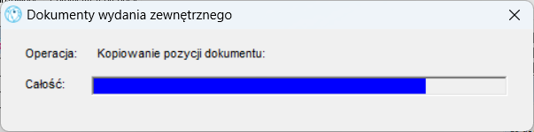 Kopiowanie pozycji dokumentu