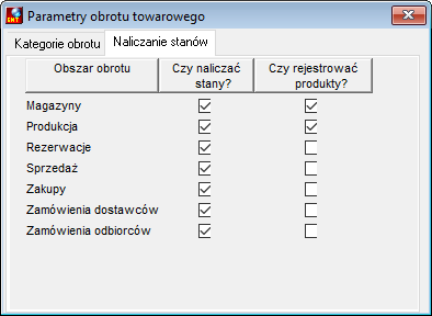 Zakładka Naliczanie stanów Zakładka Naliczanie stanów