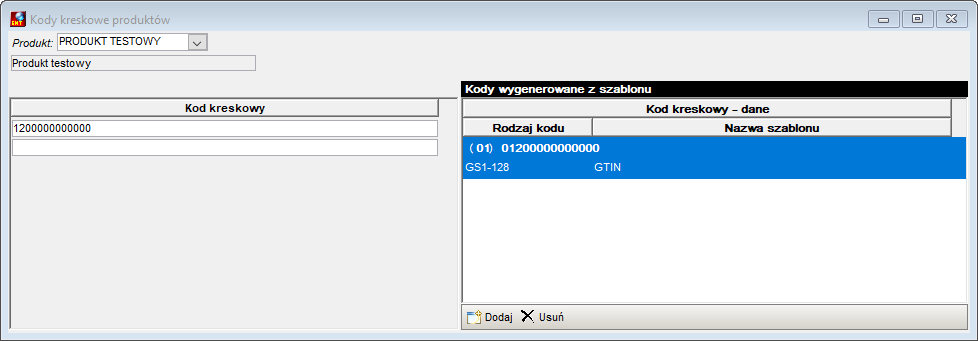 Kody kreskowe produktu Kody kreskowe produktu