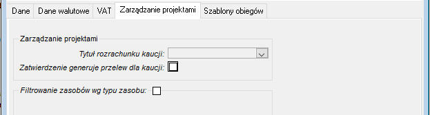 Typy dokumentów zakupu – Zarządzanie projektami