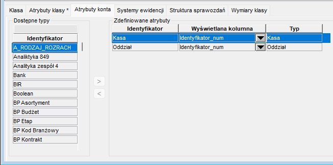 Atrybuty konta Atrybuty konta