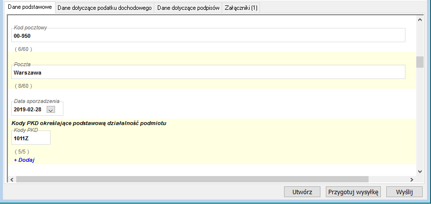 Naczytywanie danych Naczytywanie danych