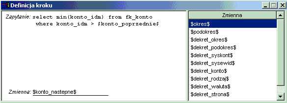 Komponent – Selekcja – SQL – znaki Komponent – Selekcja – SQL – znaki