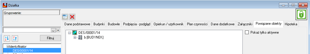 Powiązane obiekty