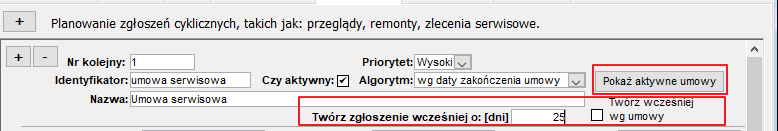 Planowanie zgłoszeń Planowanie zgłoszeń