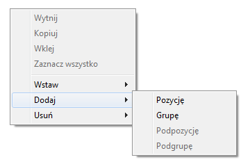 Menu kontekstowe