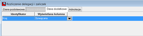 Rozliczenie delegacji i zaliczek parametry Rozliczenie delegacji i zaliczek parametry