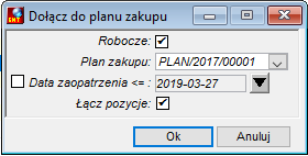 Parametry wywołania
