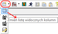 Zmiana listy widocznych kolumn w oknie Emisja dokumentów elektronicznych