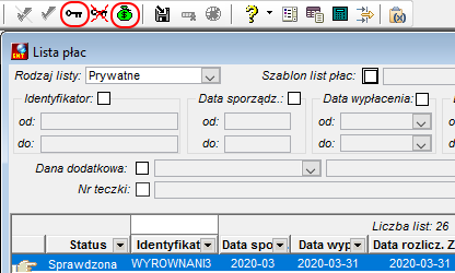 Statusy dostępne dla listy Sprawdzona Statusy dostępne dla listy Sprawdzona